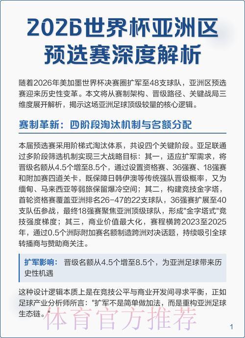 2026年世界杯全程赛事数据追踪与深度解析